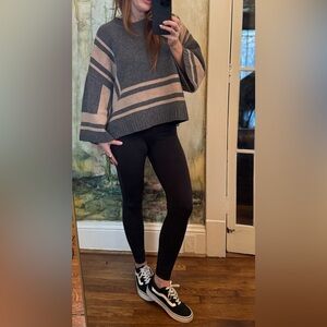 Derek Lam 10 Crosby Womens Sweater MEDIUM Gray Beige Wool Oversized Size Medium